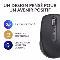 Logitech MX Anywhere 3S souris Droitier RF sans fil + Bluetooth Laser 8000 DPI - Vue supplémentaire 7