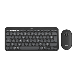 Logitech Pebble 2 Combo clavier Souris incluse RF sans fil + Bluetooth AZERTY Français Graphite