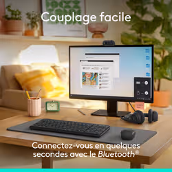 Logitech ERGO 920-013549 clavier RF sans fil + Bluetooth AZERTY Français Graphite - Vue supplémentaire 2