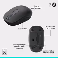 Logitech ERGO 920-013549 clavier RF sans fil + Bluetooth AZERTY Français Graphite - Vue supplémentaire 7