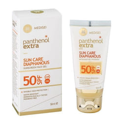 MEDISEI PANTHENOL EXTRA Protection Solaire DIAPHANE SPF 50 Gel invisible pour le visage