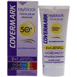 Covermark rayblock face plus Teinte oily acneic spf50+ 50ml