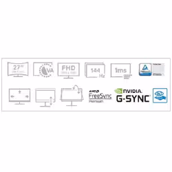 DELL S Series S2721HGF 27" Full HD LCD Noir (210-AWYY) (DELL-S2721HGF) - Vue supplémentaire 12