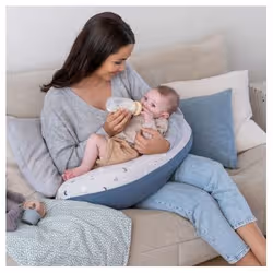 Doomoo Coussin d’allaitement et maternite BUDDY Spring Blue Ref B24 - Vue supplémentaire 2