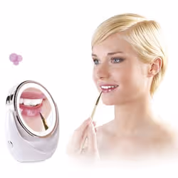 LANAFORM LED Mirror X10 miroir de maquillage Autonome Rond Perle - Vue supplémentaire 2