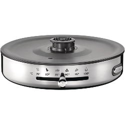 KitchenAid 5KEK1322ESS bouilloire 1,5 L 2000 W Noir, Acier inoxydable, Transparent