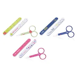 Nuby NV0701003-LM ciseau et coupe-ongles pour bébé Couleurs assorties Ciseaux à ongles