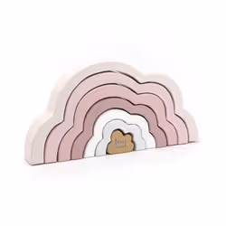 Les jouets sont le moyen idéal pour favoriser le développement des tout petits. Le jouet Label Label Rainbow Puzzle Cloud ne divertit pas seulement votre enfant