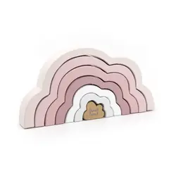 Label Label Rainbow Puzzle Cloud Pink 1 pcs