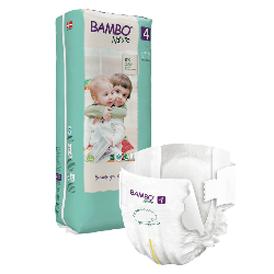 Couches Bambo Nature Taille 4 (7-14kg) 48 unités