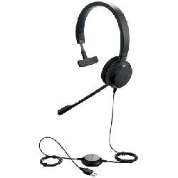 Jabra Evolve 20 MS Mono Casque Avec fil Arceau Bureau/Centre d'appels USB Type-A Noir (4993-823-109)