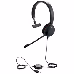 Jabra Evolve 20 Casque Avec fil Arceau Bureau/Centre d'appels USB Type-A Noir - Vue supplémentaire 2