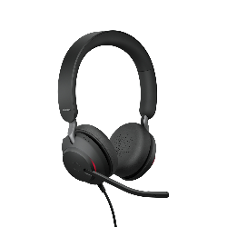 Jabra Evolve2 40, UC Stereo Casque Avec fil Arceau Bureau/Centre d'appels USB Type-A Bluetooth Noir (24089-989-999)