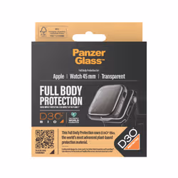 PanzerGlass Apple Watch Full Body Case D30 Transparent Verre trempé, Polyéthylène téréphthalate (PET) - Vue supplémentaire 3