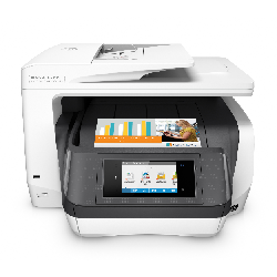 HP OfficeJet Pro Imprimante tout-en-un 8730, Couleur, Imprimante pour Domicile, Impression, copie, scan, fax, Chargeur automatique de documents de 50 pages; Impression USB en façade; Numérisation vers e-mail/PDF; Impression recto-verso