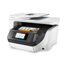 HP OfficeJet Pro Imprimante tout-en-un 8730, Couleur, Imprimante pour Domicile, Impression, copie, scan, fax, Chargeur automatique de documents de 50 pages; Impression USB en façade; Numérisation vers e-mail/PDF; Impression recto-verso