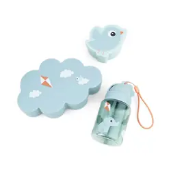 Done by Deer 1246442 gamelle Ensemble boîte repas Polypropylène (PP), Silicone, Tritan Bleu 3 pièce(s)