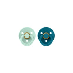 BIBS Colour Natural Rubber Size 1: 0+ months Nordic Mint / Forest 2 pcs