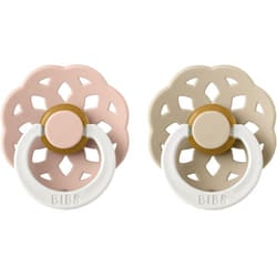 BIBS Boheme Natural Rubber Night Size 1: 0+ months Blush / Vanila 2 pcs