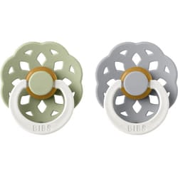 BIBS Boheme Natural Rubber Night Size 1: 0+ months Sage / Cloud 22 pcs