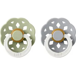 BIBS Boheme Natural Rubber Night Size 1: 0+ months Sage / Cloud 22 pcs