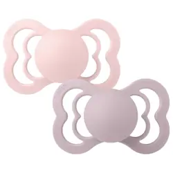 Bibs Supreme Tétine pour bébé classique Symétrique Silicone Lilas, Rose