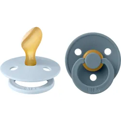 BIBS Colour Size 1: Anatomical 0-6 months Baby Blue / Petrol 2 pcs