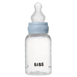 Bibs Baby BPA-Free PP Bottle Set 150ml Silicone - Baby Blue