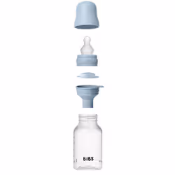 Bibs Baby BPA-Free PP Bottle Set 150ml Silicone - Baby Blue - Vue supplémentaire 3
