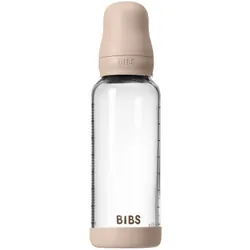 BIBS Baby Glass Bottle Silicone Blush 240 ml