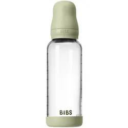 BIBS Baby Glass Bottle Silicone Sage 240 ml