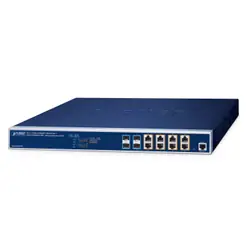 PLANET Layer 3 8-Port 10GBASE-T 95W Géré L3 10G Ethernet (100/1000/10000) Connexion Ethernet, supportant l'alimentation via ce port (PoE) 1U Bleu