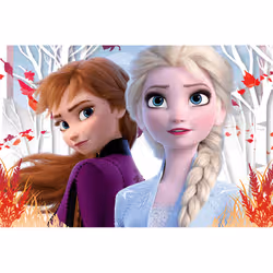 Trefl The enchanted world of Anna and Elsa Jeu de puzzle 60 pièce(s) Dessins animés - Vue supplémentaire 2