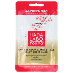 Hada Labo Tokyo Premium Masque Tissu Hydratant et Illuminant 23 ml