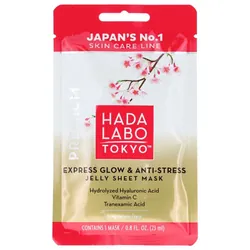Hada Labo Tokyo Premium Masque Tissu Hydratant et Illuminant 23 ml