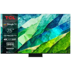 TCL C855 75C855 TV 190,5 cm (75") 4K Ultra HD Smart TV Wifi Noir 3500 cd/m²
