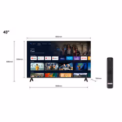 TCL S54 Series 43S5400A TV 109,2 cm (43") Full HD Smart TV Wifi Argent 220 cd/m² - Vue supplémentaire 2
