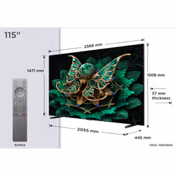 TCL 115C7K TV 2,92 m (115") 4K Ultra HD Smart TV Wifi Noir 3000 cd/m² - Vue supplémentaire 4
