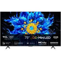 TCL P8L 75P8L TV 190,5 cm (75") 4K Ultra HD Smart TV Wifi Noir 450 cd/m²