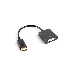 Lanberg AD-0007-BK câble vidéo et adaptateur 0,1 m DisplayPort DVI-D Noir