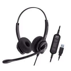 Axtel MS2 stereo USB-A Casque Avec fil Arceau Bureau/Centre d'appels USB Type-A Noir - Vue supplémentaire 2