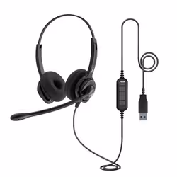 Axtel MS2 stereo USB-A Casque Avec fil Arceau Bureau/Centre d'appels USB Type-A Noir - Vue supplémentaire 3
