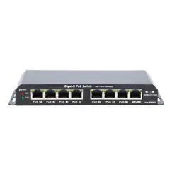 Extralink Changer PoE Lien supplémentaire KRATOS 7x Gigabit PoE, 1x liaison montante RJ45, alimentation 24V 2,5A, puissance 60W