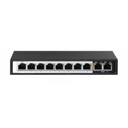 Extralink Changer PoE Extralien CERES 8x 100 Mb/s PoE/PoE+, 2x liaison montante RJ45 100 Mb/s, 96 W