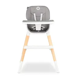 Lionelo Mona Chaise haute convertible Siège rembourré Gris, Blanc