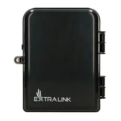 Extralink Boîtier fibre optique Eliza V2 16 soudures, noires, a mi-portée