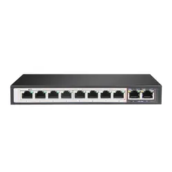 Extralink Changer PoE Extralien PERSES 8x Gigabit PoE/PoE+, 2x liaison montante RJ45 Gigabit, 96 W