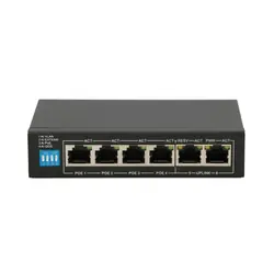 Extralink Changer PoE Extralien EUROS V2 4x 100 Mb/s PoE/PoE+, 2x liaison montante RJ45 100 Mb/s, 60 W