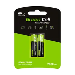 Green Cell GR06 pile domestique Batterie rechargeable AA Hybrides nickel-métal (NiMH)