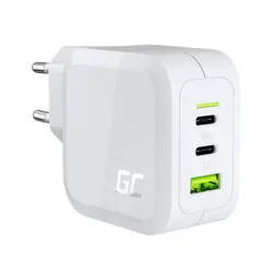 Green Cell CHARGC08W chargeur d'appareils mobiles Casques, Netbook, Smartphone, Tablette Blanc Secteur Charge rapide Intérieure